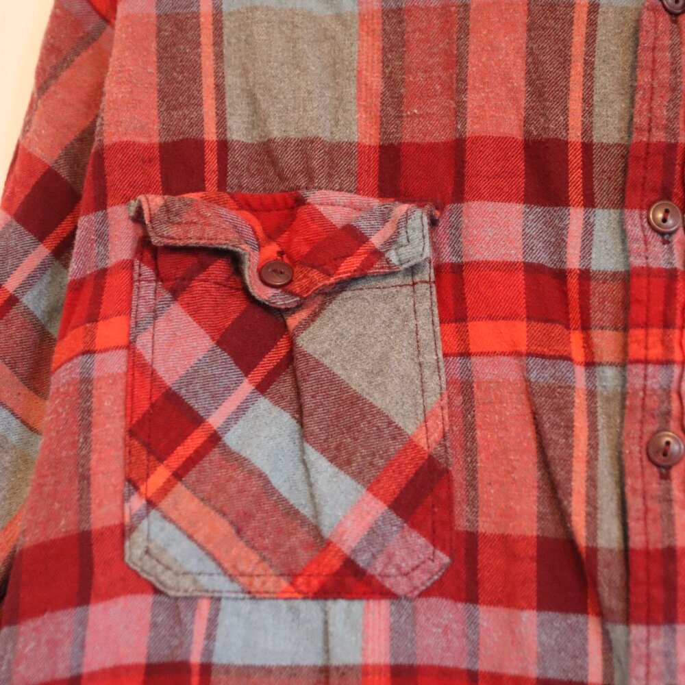Arizona Jean Company Button down Flannel Shirt size XXL 100% Cotton Casual Work - Picture 4 of 8